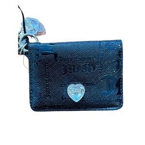 Juicy couture wallet - credit card key fob liquorice